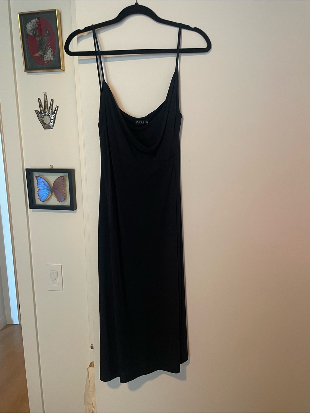 MK black wrap dress